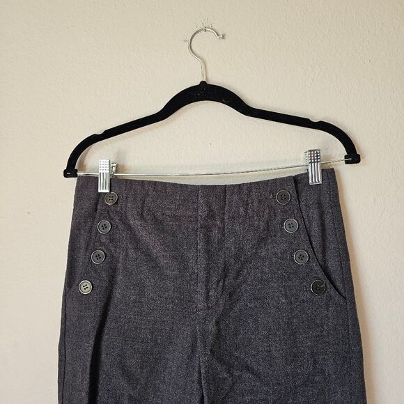 Vince Dark Grey Buttoned Slacks Size 6 - Picture 6 of 6